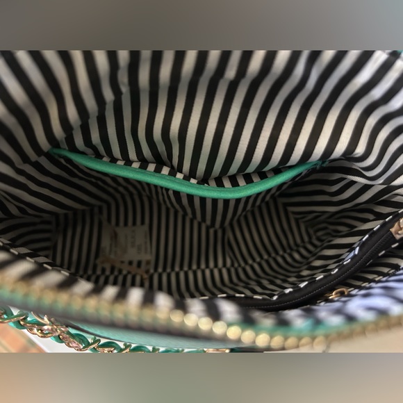 Fashion Emblem Messenger Turquoise Bag - Picture 7 of 8